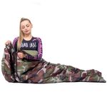 Sac de dormit, turistic, 2 in 1, camuflaj, 210x73 cm, Springos fotografia produsului View 14 S