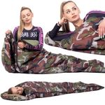 Sac de dormit, turistic, 2 in 1, camuflaj, 210x73 cm, Springos fotografia produsului View 20 S