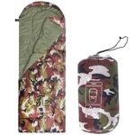 Sac de dormit, turistic, 2 in 1, camuflaj, 210x73 cm, Springos fotografia produsului View 26 S