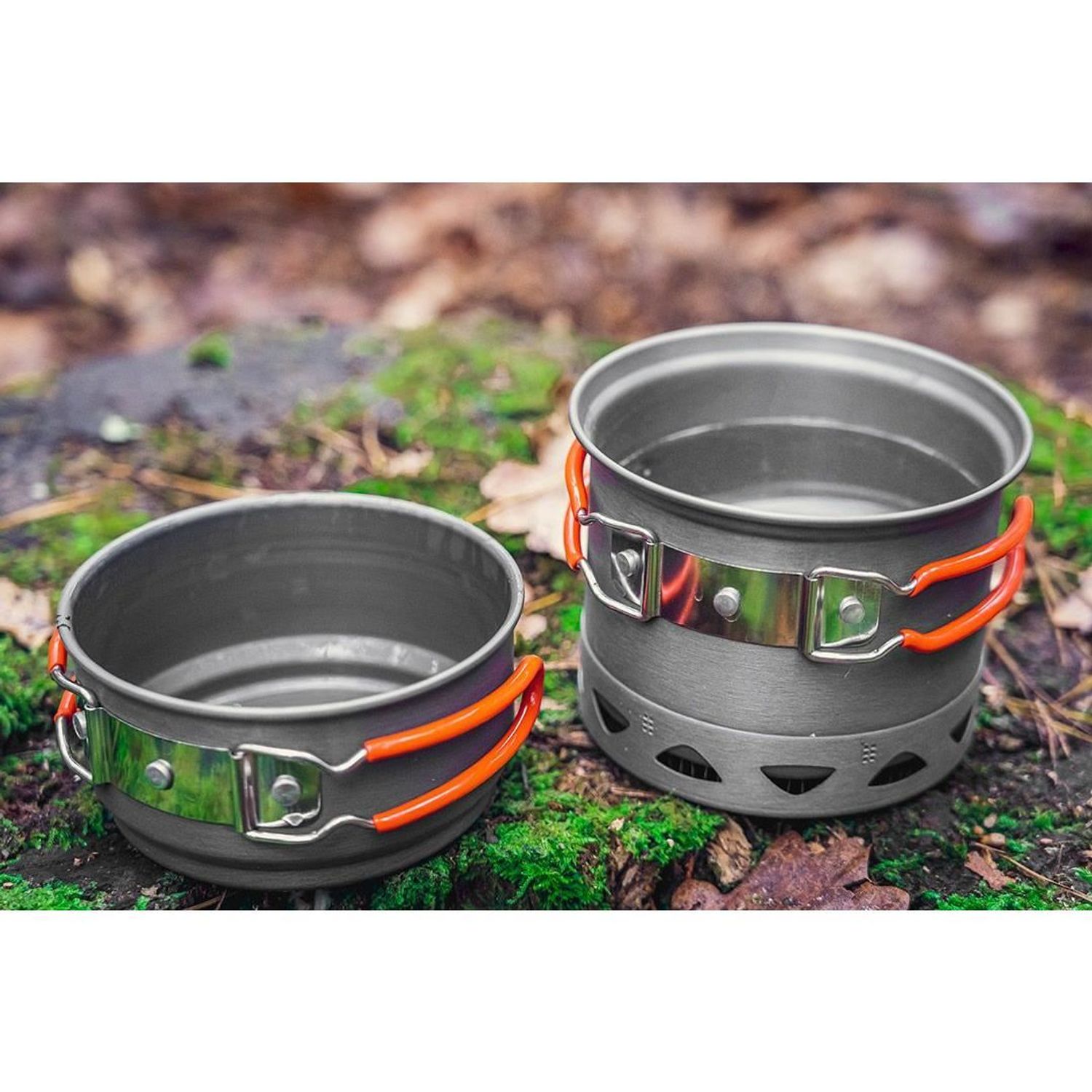 Oala turistica, cu schimbator caldura, aluminiu, set 2 piese, NEO fotografia produsului View 8 L