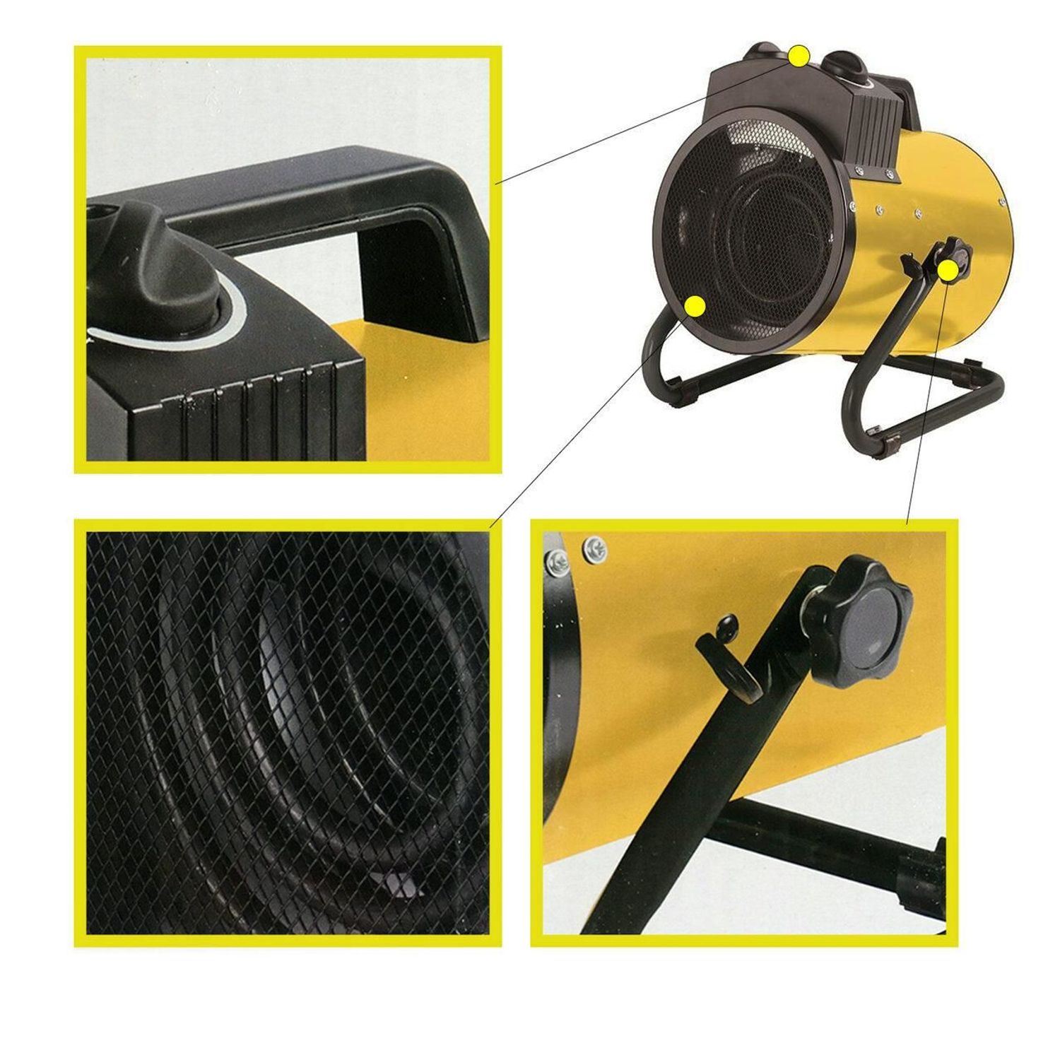 Incalzitor electric cu maner, 3000 W fotografia produsului View 2 L