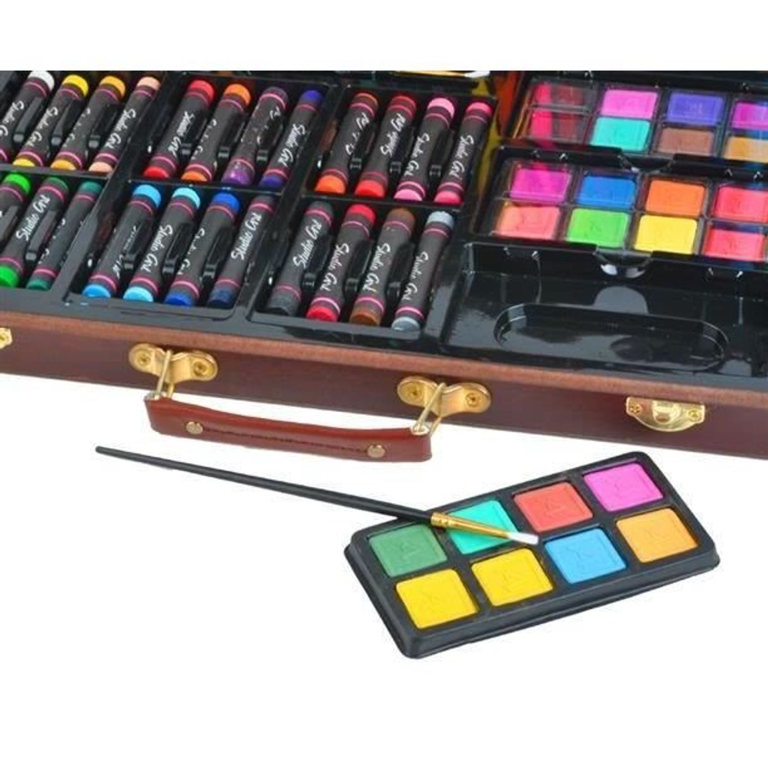 Set pictura si desen, trusa lemn, 81 piese fotografia produsului View 11 L