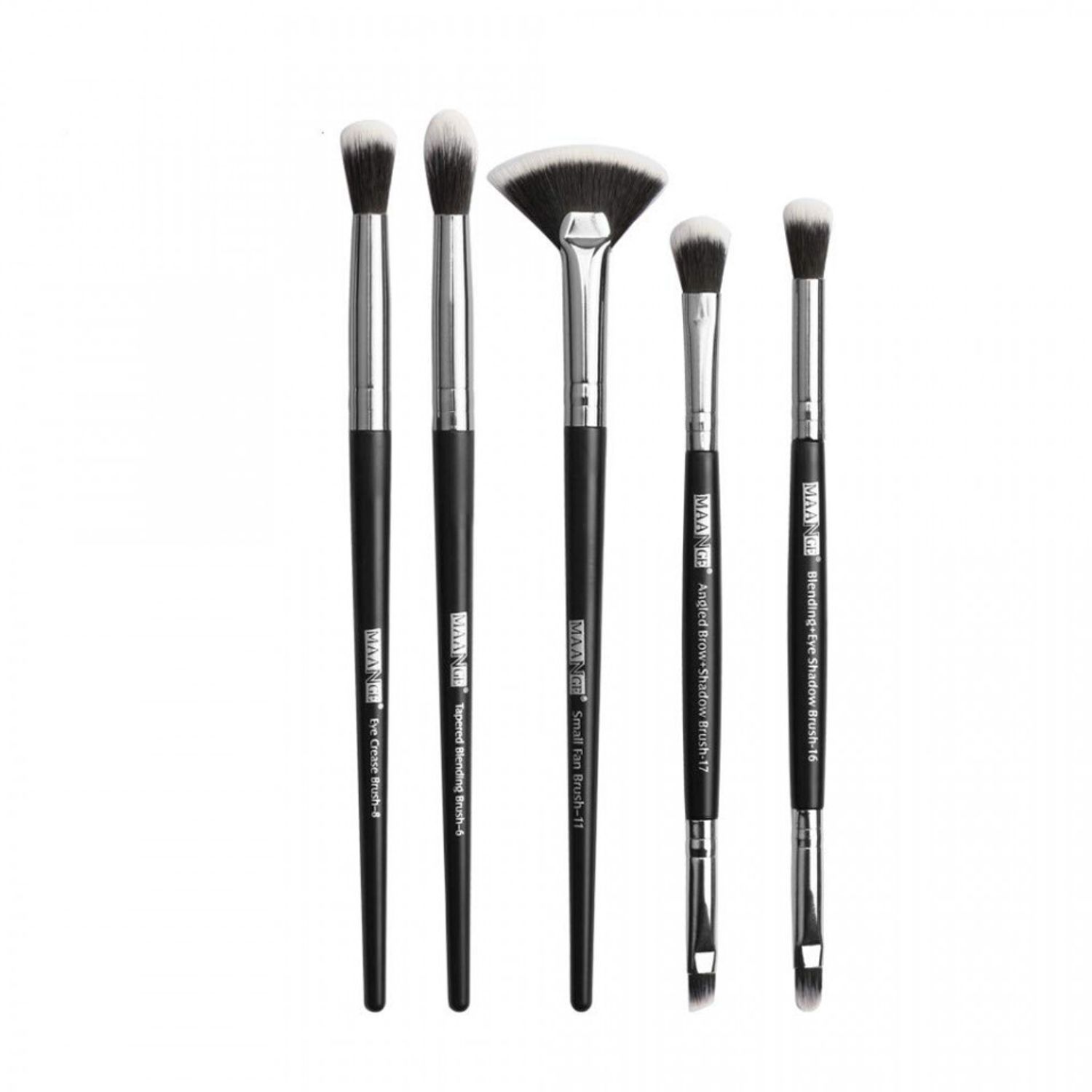 Set pensule machiaj, Makeup, 5 pensule, Black fotografia produsului