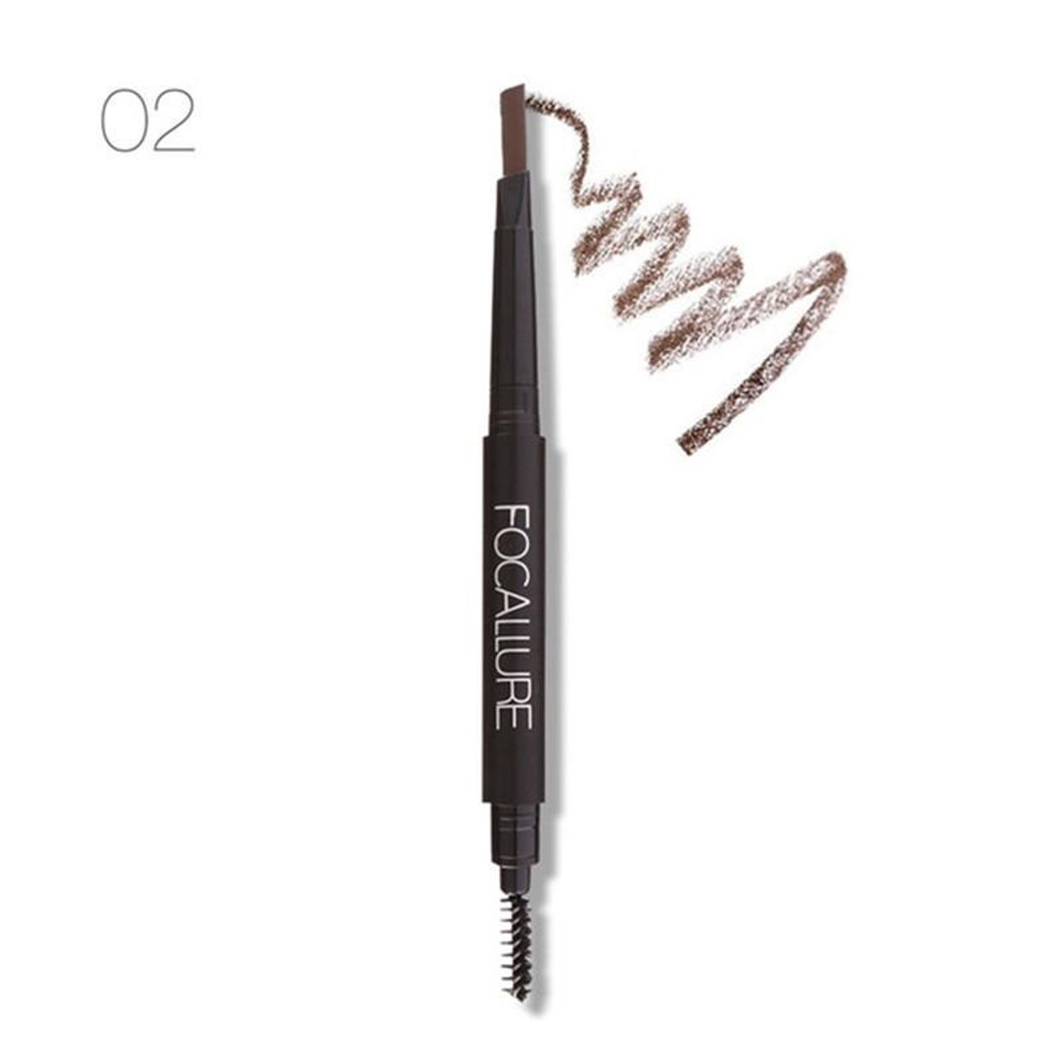 Creion sprancene Focallure Auto Brows Pen, 02 Brown fotografia produsului View 4 L