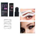 Stampila sprancene, Fit Me, Eyebrow Stamp, 3 Sabloane incluse, Dark Brown fotografia produsului View 6 S