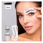 Stampila sprancene, Fit Me, Eyebrow Stamp, 3 Sabloane incluse, Black fotografia produsului View 5 S
