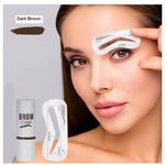 Stampila sprancene, Fit Me, Eyebrow Stamp, 3 Sabloane incluse, Dark Brown fotografia produsului View 4 S