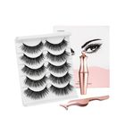 Set 5 Perechi Gene False Magnetice, Makeup, Tus Magnetic Si Aplicator De Gene, 029 fotografia produsului