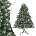 vidaXL Brad de Crăciun artificial cu suport, 210 cm, PVC fotografia produsului