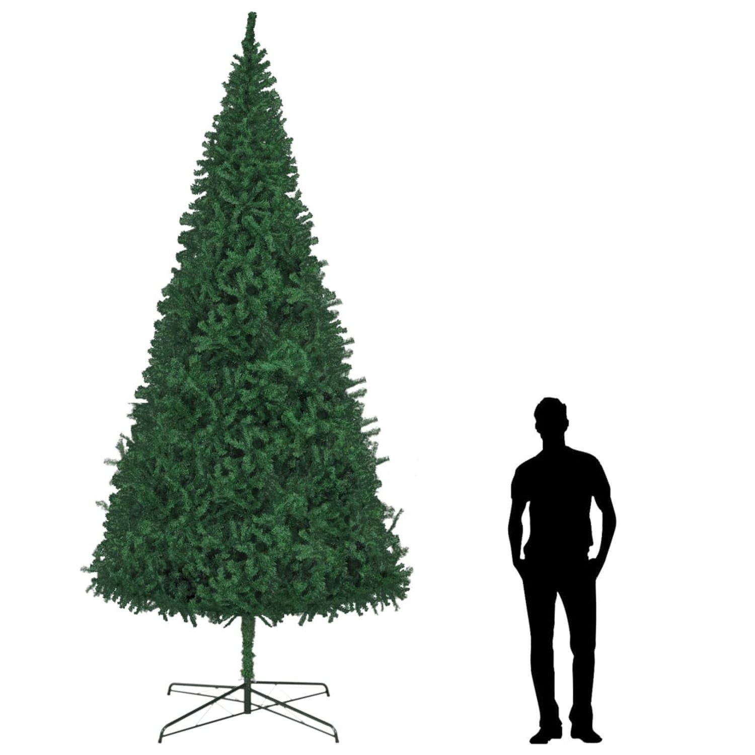 vidaXL Brad de Crăciun artificial, verde, 400 cm fotografia produsului