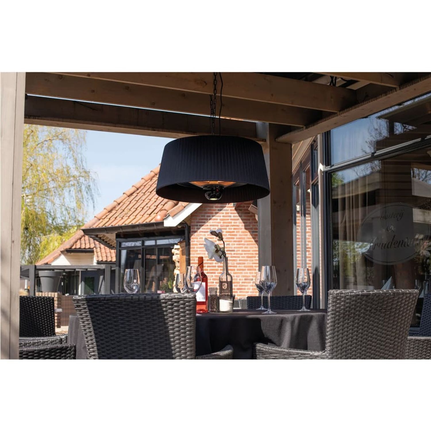 Sunred Radiator suspendat Artix compact negru 1500W halogen ARTIX C-HB fotografia produsului