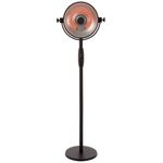 Sunred Radiator cu piedestal Retro Sphere negru 2100 W halogen RSS16 fotografia produsului