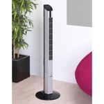 Bestron Ventilator turn cu timer DFT430, 50 W Negru / Argintiu fotografia produsului