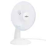 vidaXL Ventilator de masă cu 3 viteze, alb, 30 cm, 40 W fotografia produsului