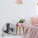 Bestron Ventilator de podea, 45 cm, 100 W DFA40, Crom fotografia produsului