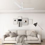vidaXL Ventilator de tavan, alb, 142 cm fotografia produsului