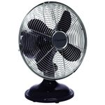 Bestron Ventilator birou retro 30 cm negru DFT25Z fotografia produsului