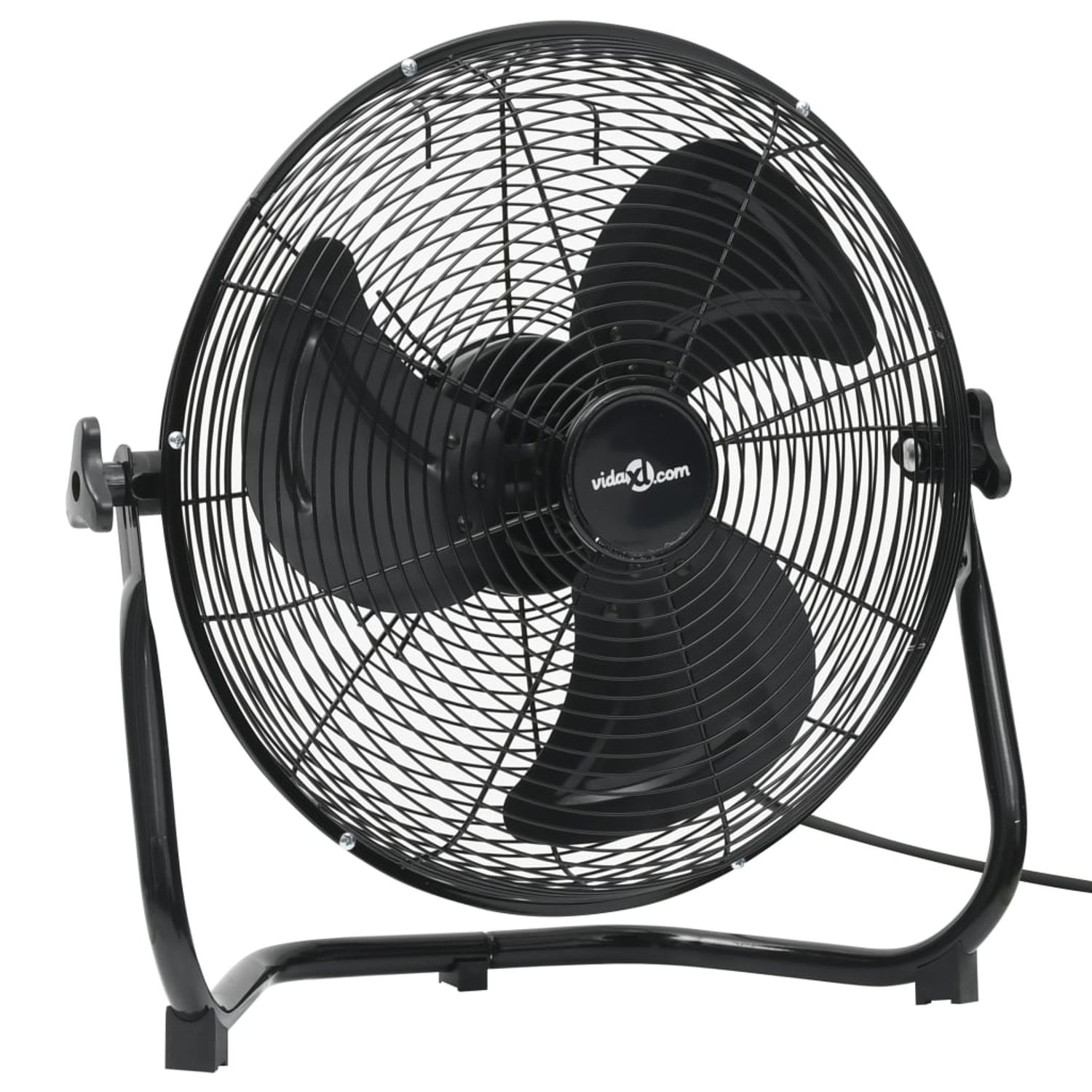 vidaXL Ventilator de podea, 3 viteze, 45 cm, 60 W, negru fotografia produsului