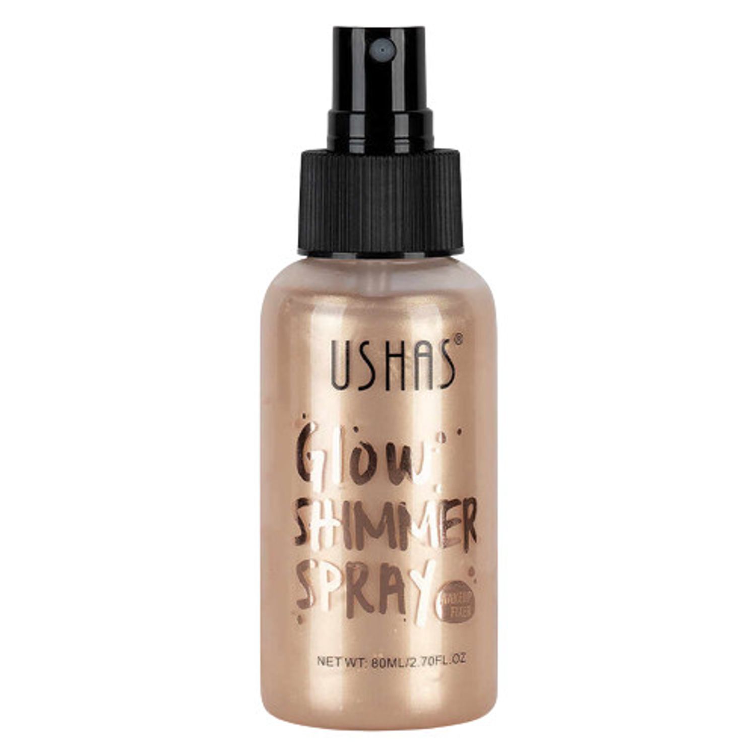 Iluminator de corp, Ushas, Glow Shimmer Spray, 02, 80 ml fotografia produsului