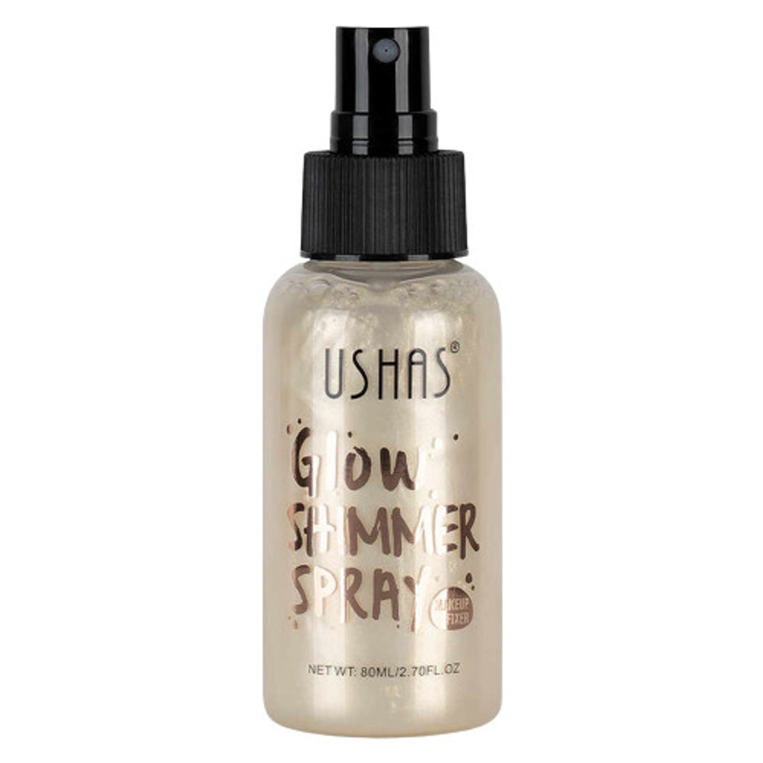 Iluminator de corp, Ushas, Glow Shimmer Spray, 01, 80 ml fotografia produsului