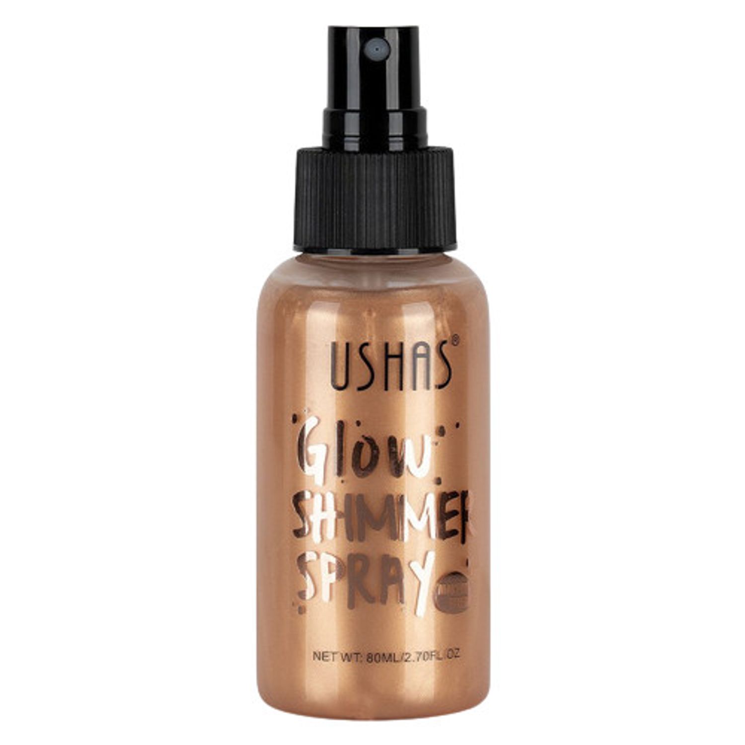 Iluminator de corp, Ushas, Glow Shimmer Spray, 03, 80 ml fotografia produsului