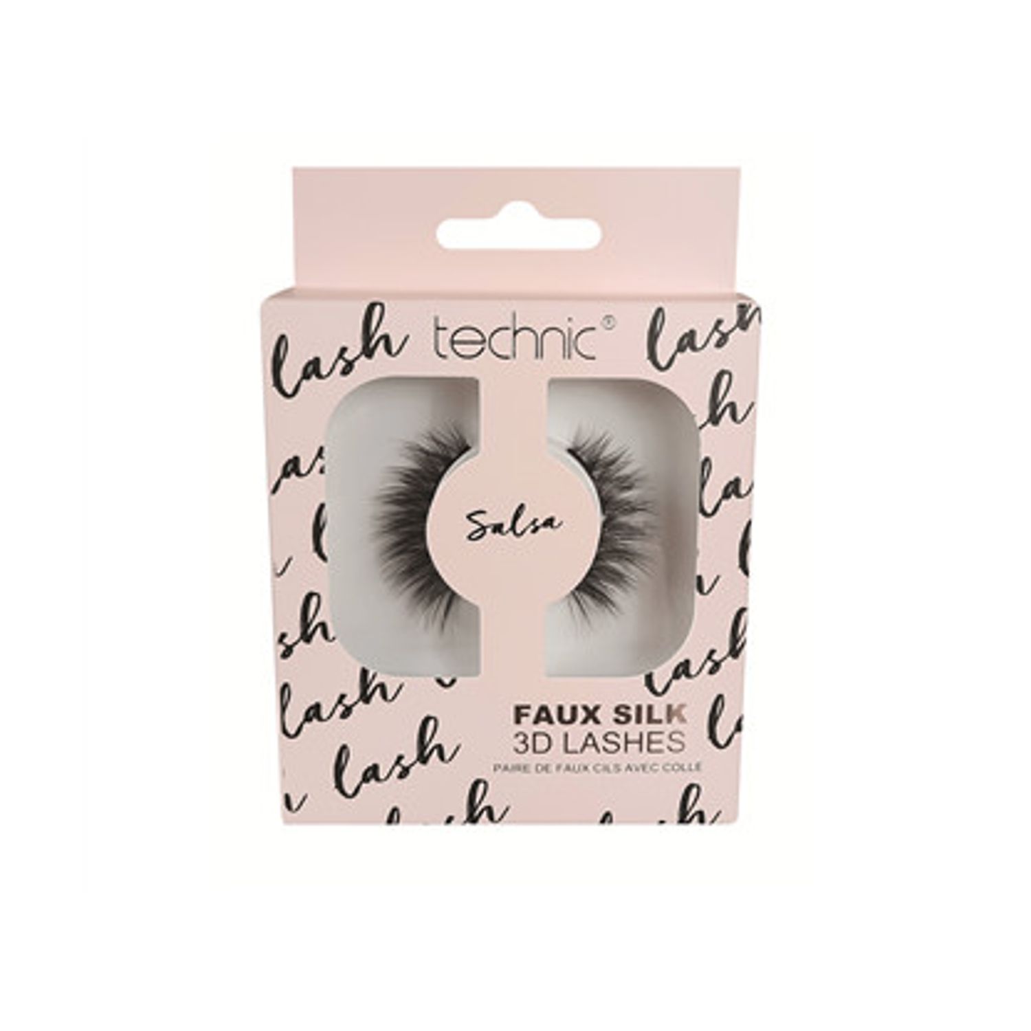 Gene false, Technic, Faux Silk 3D Lashes, Salsa, Adeziv inclus fotografia produsului