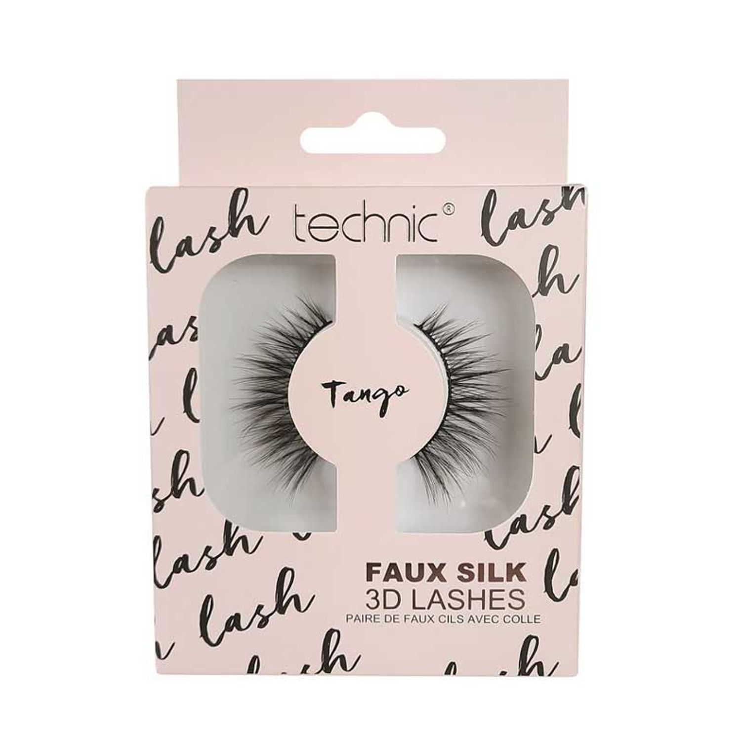 Gene false, Technic, Faux Silk 3D Lashes, Tango, Adeziv inclus fotografia produsului