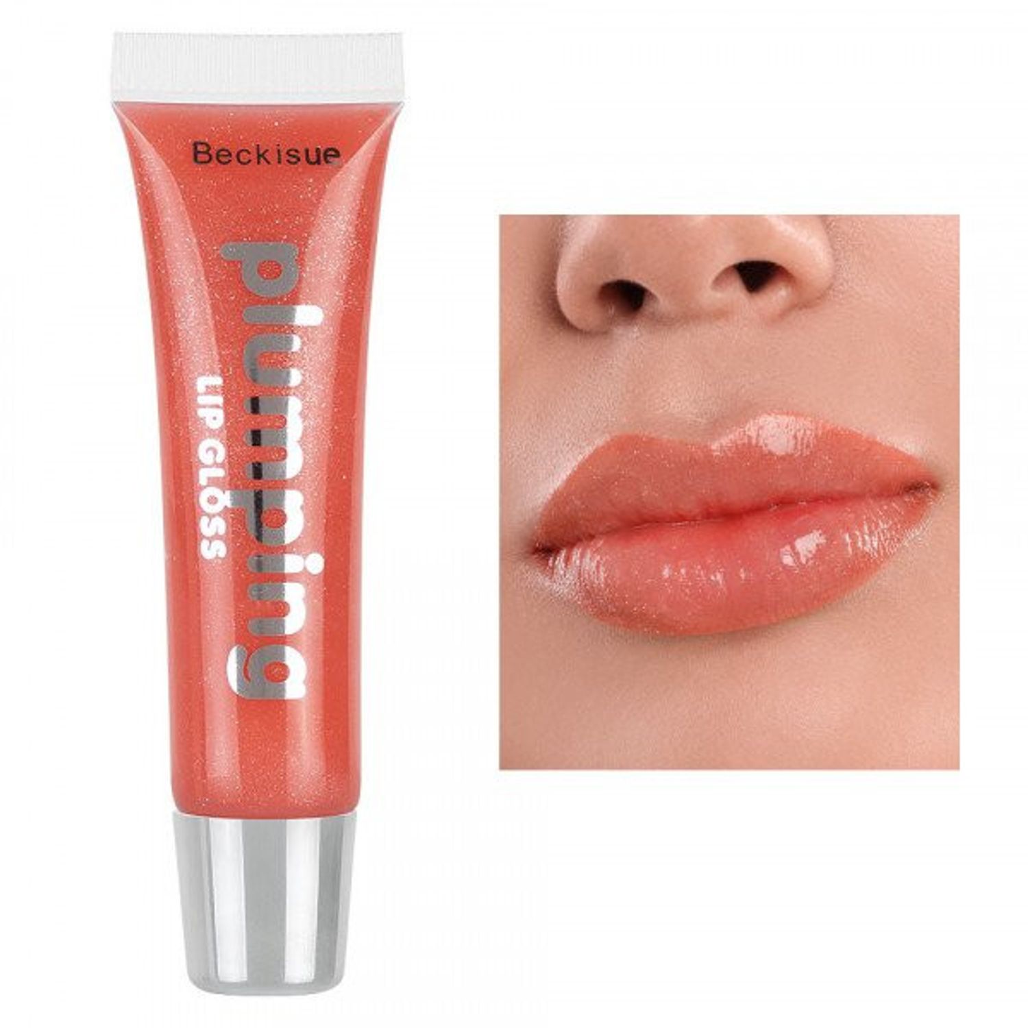 Luciu de buze, Beckisue, Plumping, Volum, 002, 10 ml fotografia produsului View 3 L