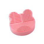 Accesoriu curatare pensule, Makeup, Silicon Teddy Bear, Roz fotografia produsului View 2 S