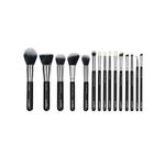 Set 15 Pensule Machiaj, Luxorise, Silver, Borseta inclusa fotografia produsului View 3 S