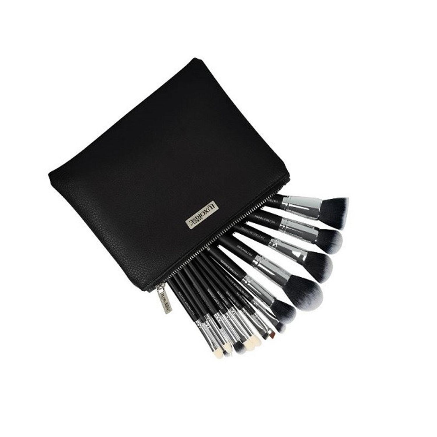 Set 15 Pensule Machiaj, Luxorise, Silver, Borseta inclusa fotografia produsului View 5 L
