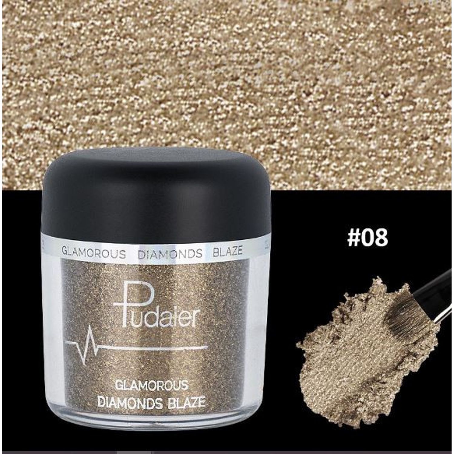 Fard De Ochi Glitter, Pudaier, Glamorous Diamonds, 8 fotografia produsului View 3 L