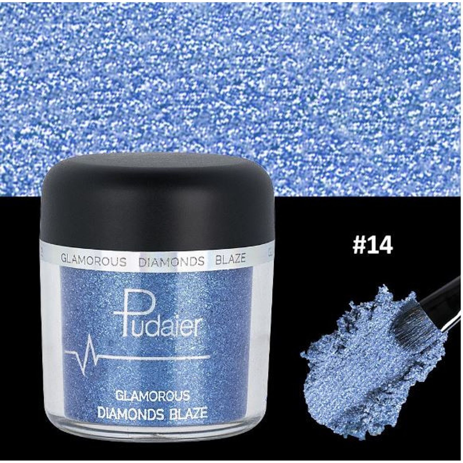 Fard De Ochi Glitter, Pudaier, Glamorous Diamonds, 14 fotografia produsului View 4 L