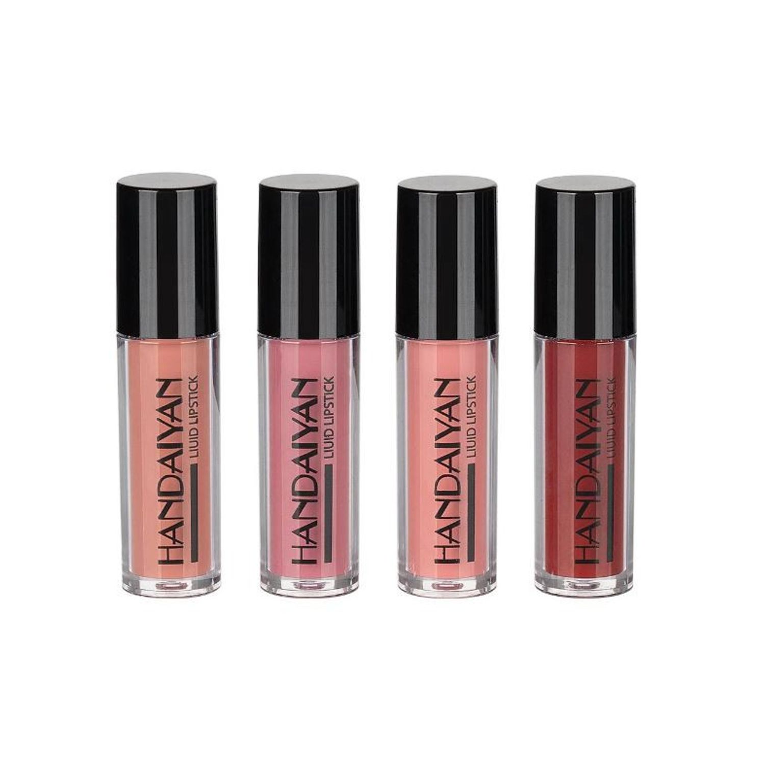 Set 4 rujuri de buze, Handaiyan, Liquid LipGloss, 01 fotografia produsului