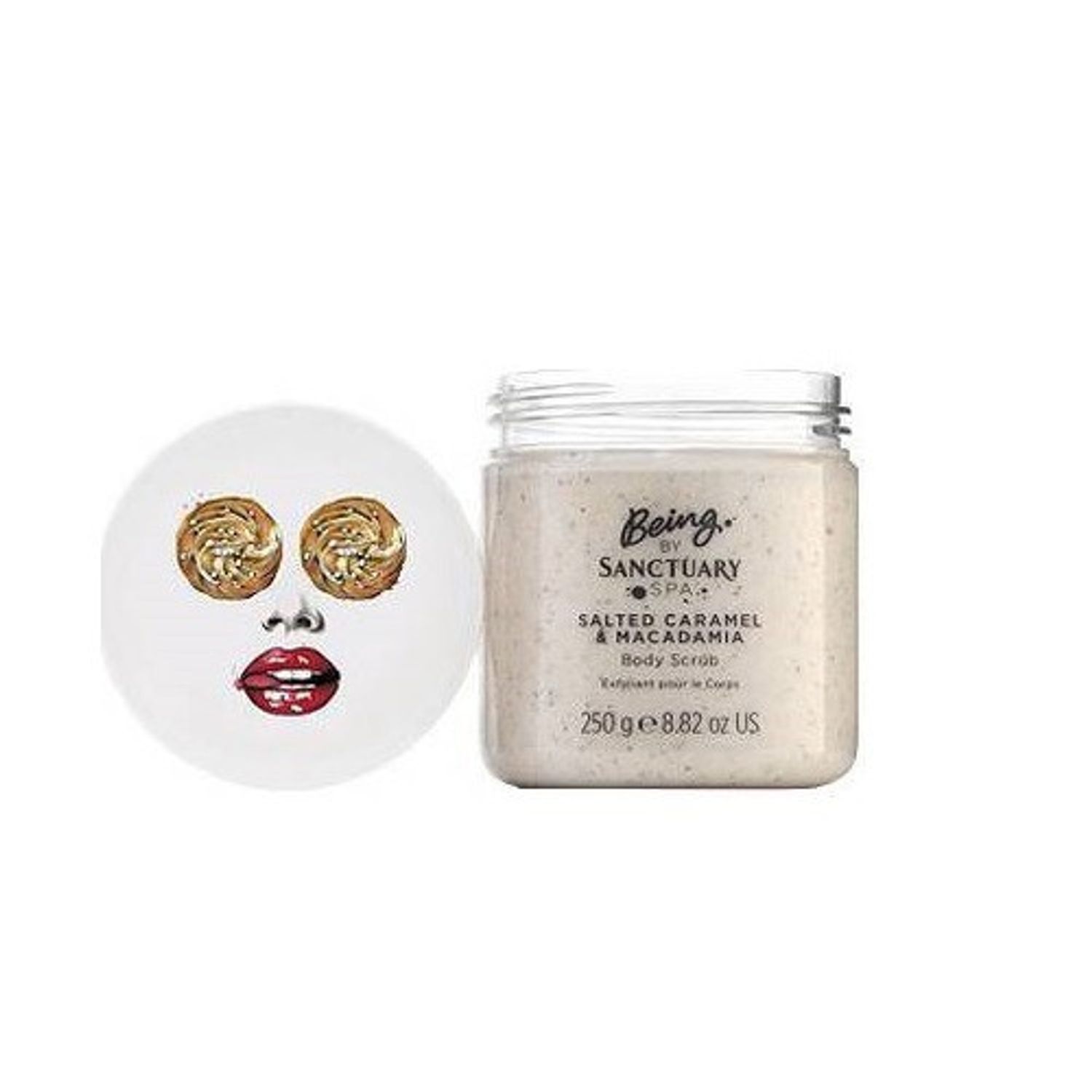 Scrub de corp, Sanctuary Spa, Caramel Sarat si Macadamia, 250 g fotografia produsului View 2 L