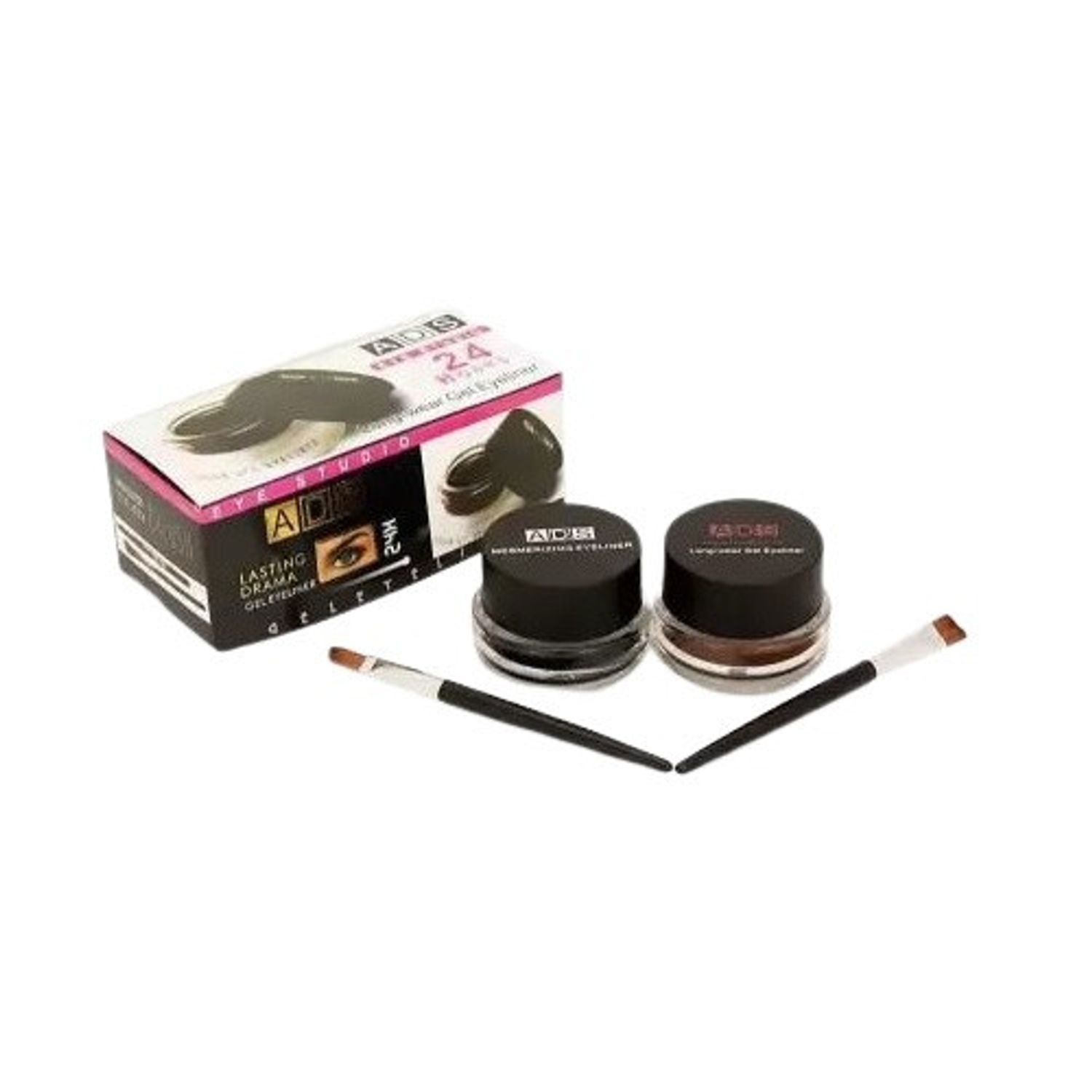 Set tus de ochi, Makeup, ADS, Gel Eyeliner Black & Brown fotografia produsului View 2 L