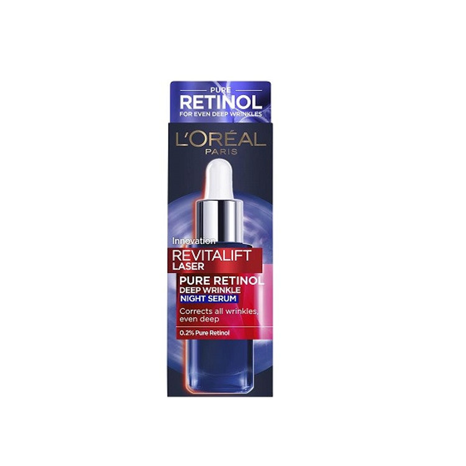 Ser antirid de noapte, Loreal, Revitalift Laser, Pure Retinol, 30 ml fotografia produsului View 2 L