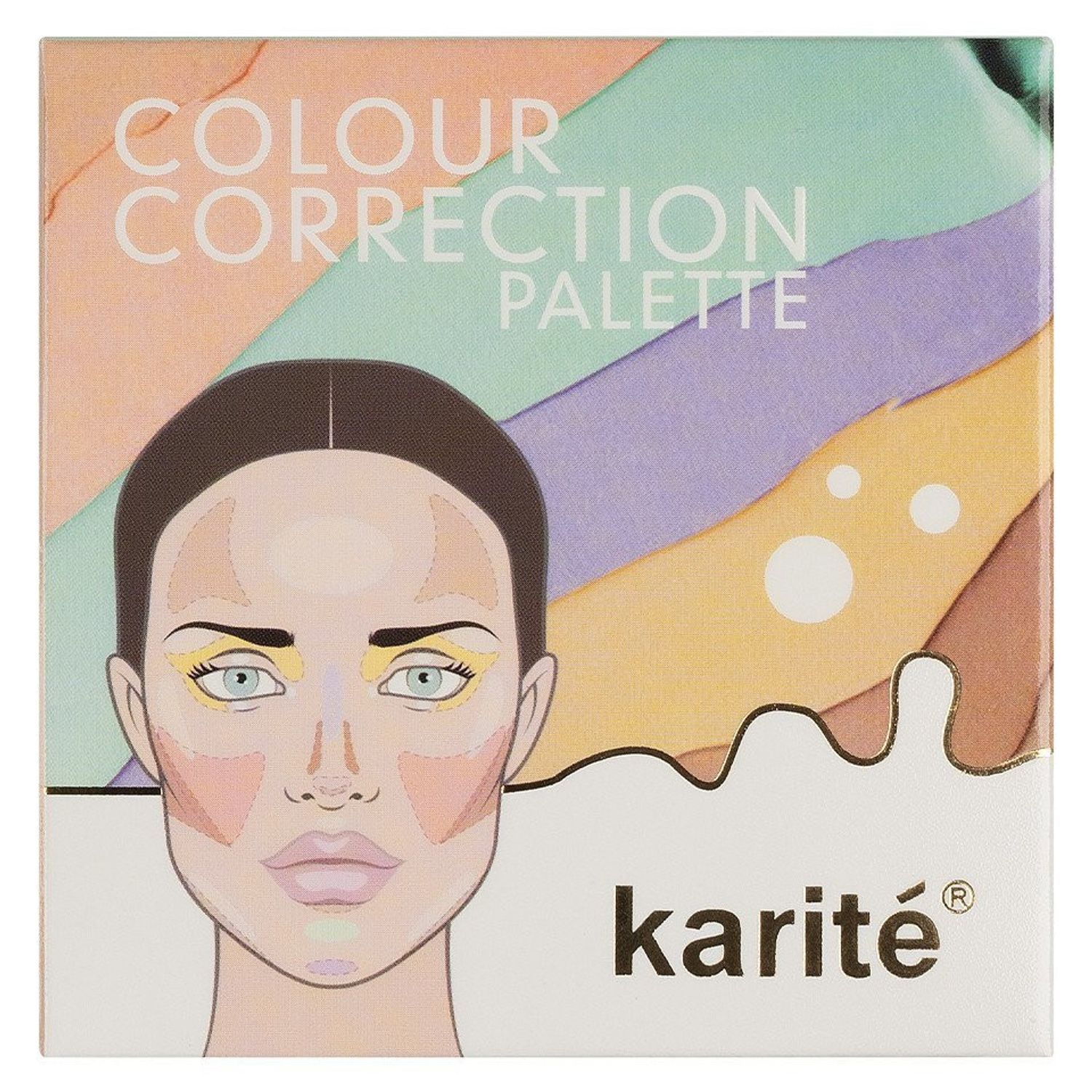 Paleta Corectoare, Karite, Colour Correction Palette, 01 fotografia produsului View 2 L