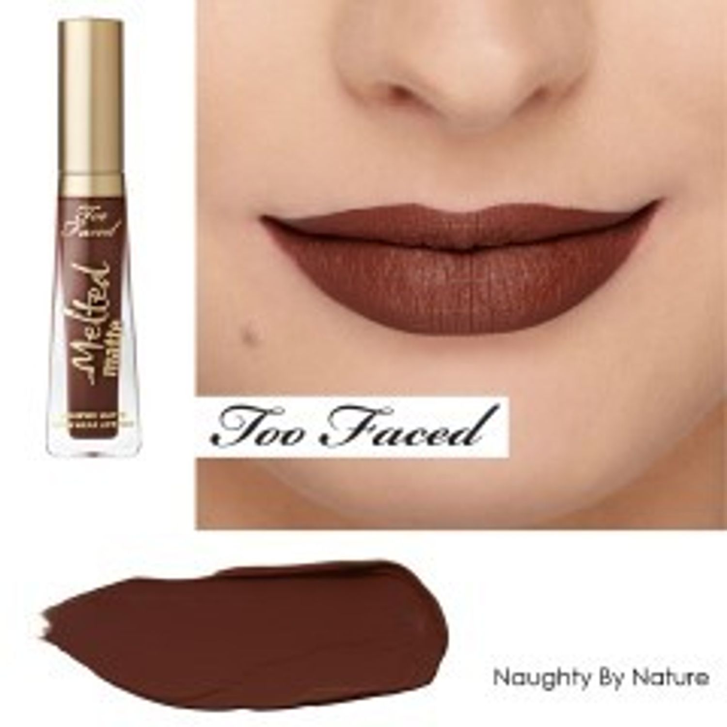 Ruj lichid mat Too Faced Melted Matte, Naughty By Nature fotografia produsului View 2 L