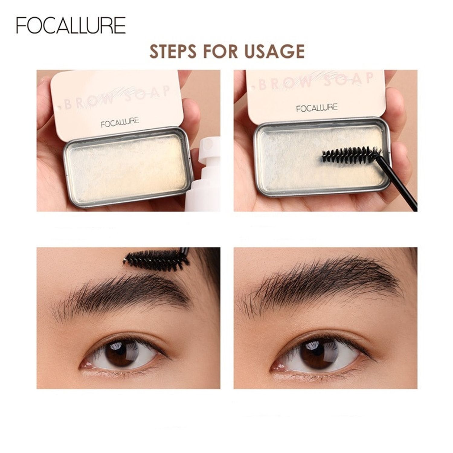 Sapun stilizare sprancene Focallure Brow Soap fotografia produsului View 4 L