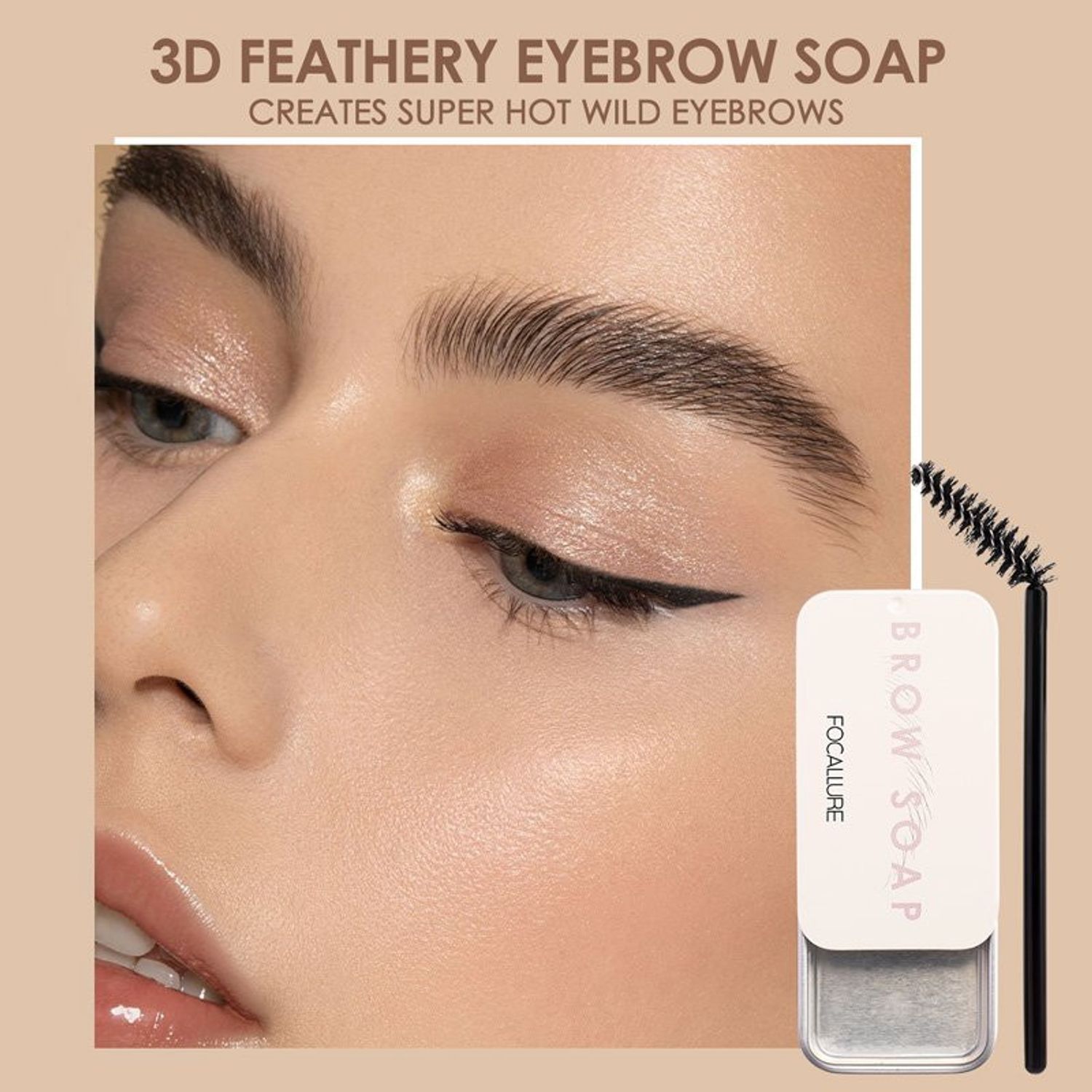 Sapun stilizare sprancene Focallure Brow Soap fotografia produsului View 2 L