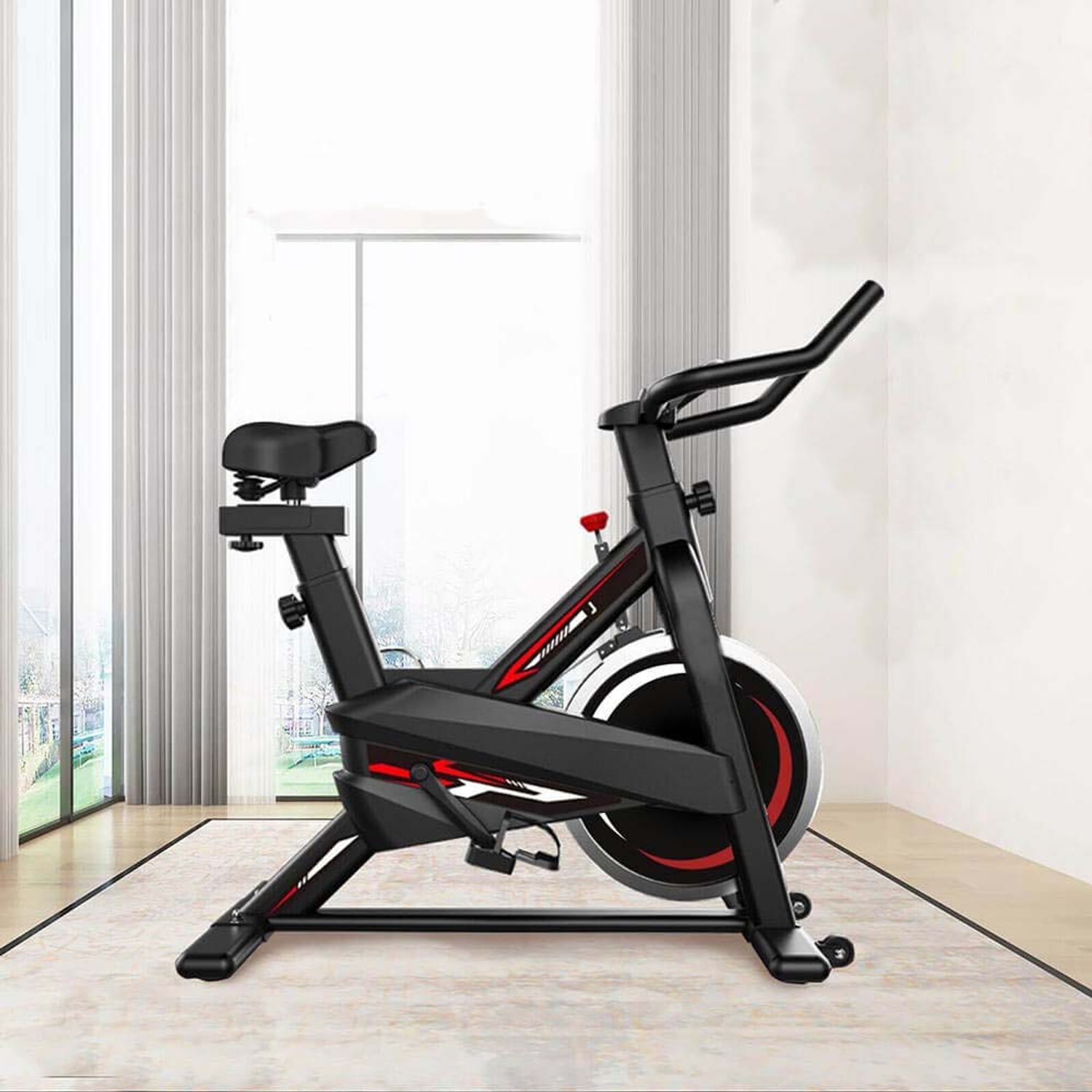 Bicicleta spinning Timeless Tools, sezut si inaltime reglabila, ecran LCD fotografia produsului View 3 L