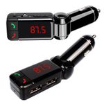 Modulator FM Auto Timeless Tools, cu functie handsfree, 2 porturi USB fotografia produsului View 2 S