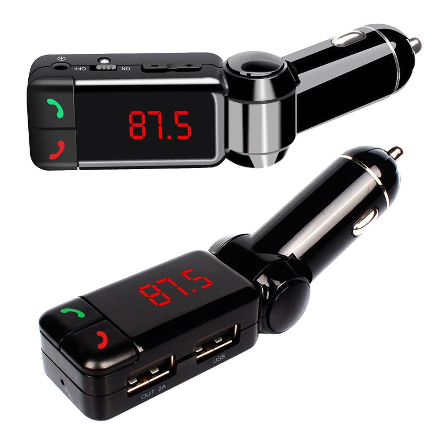 Modulator FM Auto Timeless Tools, cu functie handsfree, 2 porturi USB fotografia produsului View 2 L