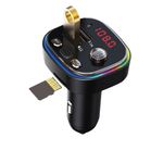 Transmitator FM auto multifunctional  Timeless Tools, modulator FM, cu raza de actiunie 5 m,  USB si bluetooth fotografia produsului View 2 S