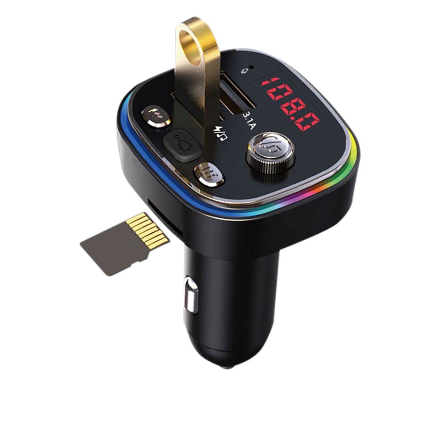 Transmitator FM auto multifunctional  Timeless Tools, modulator FM, cu raza de actiunie 5 m,  USB si bluetooth fotografia produsului View 2 L
