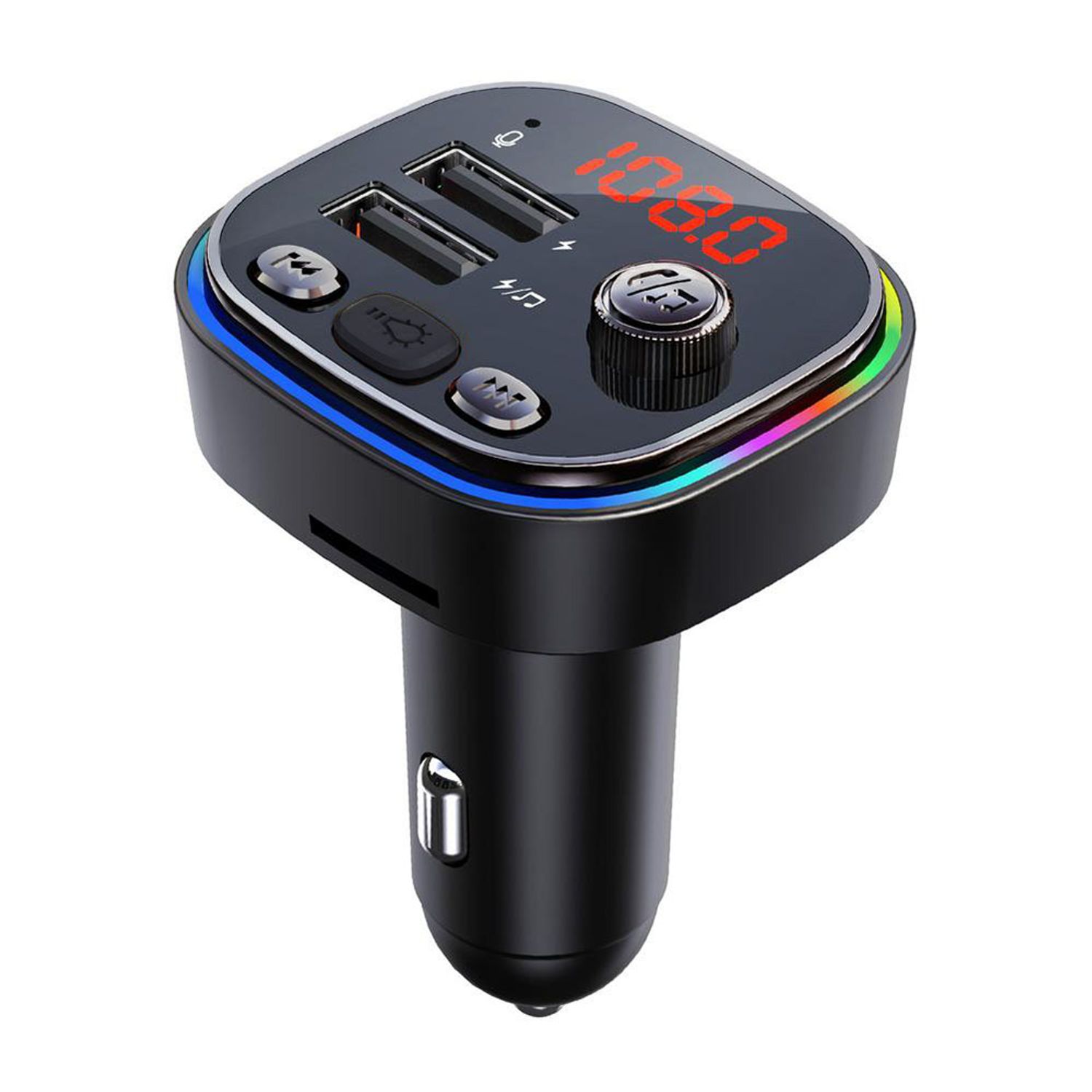 Transmitator FM auto multifunctional  Timeless Tools, modulator FM, cu raza de actiunie 5 m,  USB si bluetooth fotografia produsului