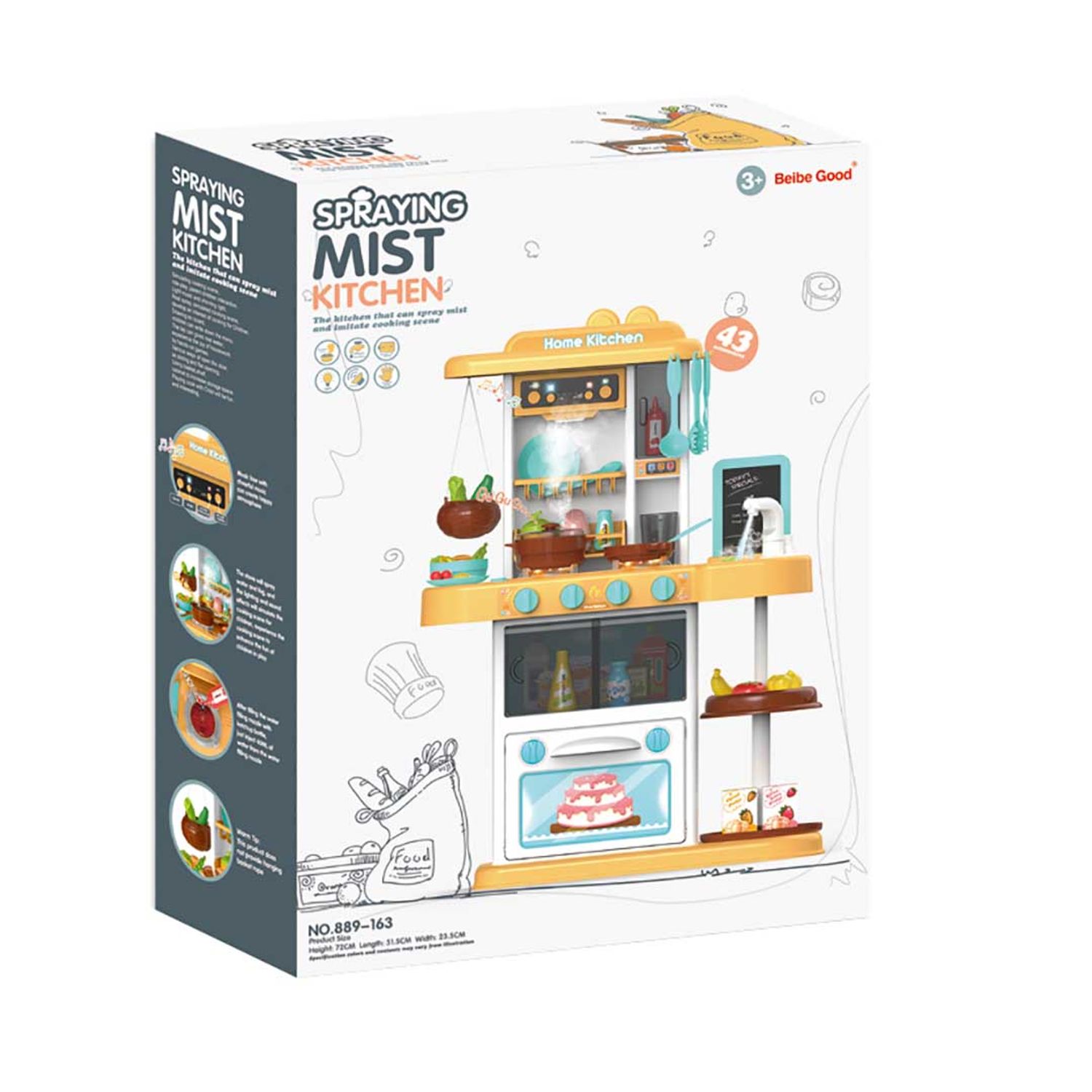Set bucatarie de jucarie Timeless Tools, 41 piese, Bej fotografia produsului View 4 L