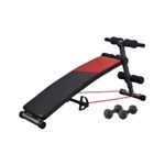 Banca abdomene Timeless Tools cu 2 corzi elastice si 2 gantere de 1,5 kg fotografia produsului