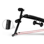 Banca abdomene Timeless Tools cu 2 corzi elastice si 2 gantere de 1,5 kg fotografia produsului View 4 S